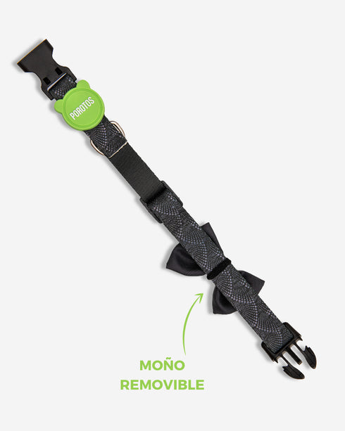 Collar con Moño VULKAN Negro Lima